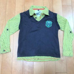 Cotton long sleeve boys shirt